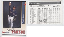 1995 Pawtucket Red Sox (Pawsox) Team Issue Calvin Jones #36
