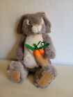 Dakin Bunny Rabbit Plush Carrot Bag Satchel Poseable Legs VTG 1983, 17"