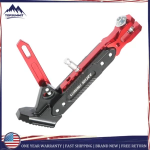 Motorcycle CNC Aluminum Alloy Kickstand Foot Side Support Kick Stand Adjustable - Picture 1 of 9