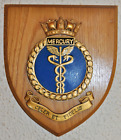 HMS Mercury wall shield plaque crest Royal Navy RN