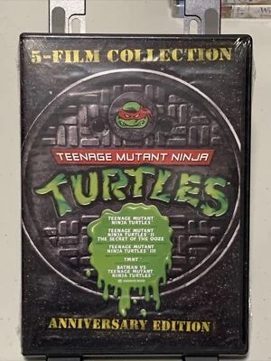 TEENAGE MUTANT NINJA TURTLES 5 FILM COLLECTION NEW DVD 1 2 3 + TMNT + vs Batman - Image 1 of 4