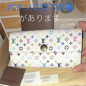 Louis Vuitton Multicolor Monogram Long Wallet Takashi Murakami Elegant E068 - Bild 1 von 5