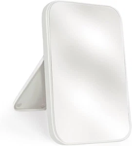8-Inch Table Desk Vanity Makeup Mirror, Simple Portable 7.8"L x 5.2"W, White - Picture 1 of 7