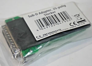 Pollin Sub-D Adapter-Stecker | 25-polig | 2-reihig | Schraubklemmen |DB25-G2|OVP - Bild 1 von 4