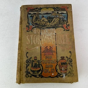 Story of the Bible for Young and Old Jesse Hurlbut 1904 HC AS IS Binding Issues - Imagen 1 de 8