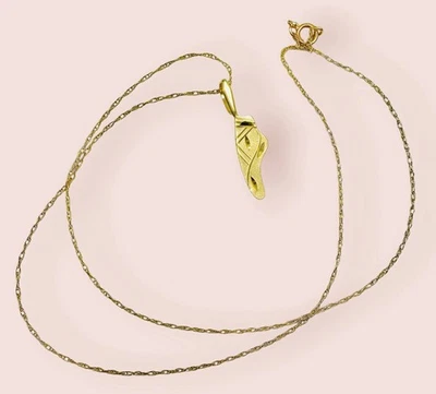 Collar Bailarina "Ma" Vintage Oro Amarillo 14K 15" Foto 1 de 4