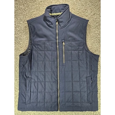 Chaleco Acolchado ORVIS Para Hombres Azul Marino Cremallera Completa Colección Clásica Talla L/G Foto 1 de 4
