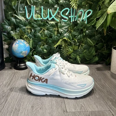 Hoka One One Clifton 9 Women's Running Shoes Size 9 Frost Rose Gold - Image 1 of 4