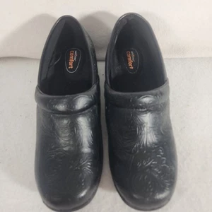 Safe T Step Damenschuhe Größe 9 W schwarz ölrutschfest Arbeit Clogs - Bild 1 von 9