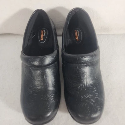 Zuecos de trabajo Safe T Step Shoes para mujer talla 9 negros antideslizantes al aceite Foto 1 de 4