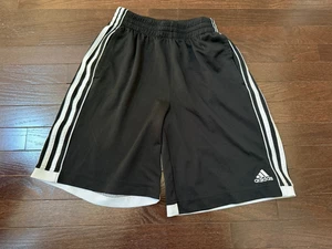 Lot of 2 Adidas Shorts Youth Sz XL Black - Picture 1 of 4