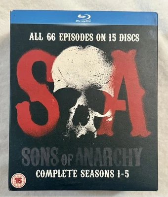 Sons of Anarchy Complete Seasons 1-5 Blu-ray Disc 2013 15-Disc Set - Image 1 of 4