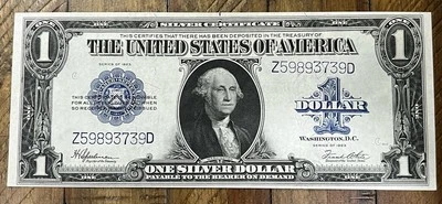1923 $1 ONE DOLLAR “HORSEBLANKET” SILVER CERTIFICATE GEM UNCIRCULATED MINT B/U - Image 1 of 4