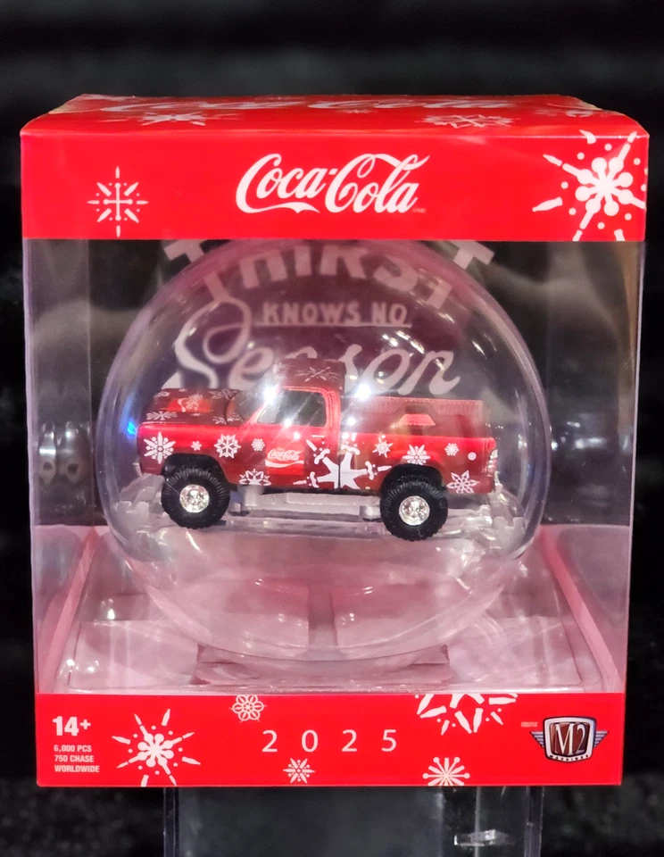 M2 Machines 1974 Chevy Stepside Coca Cola Holiday Ornament