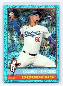 2025 Topps Heritage #180 Edgardo Henriquez Chrome Aqua Sparkle rifrattore radiocomandato - Foto 1 di 2