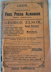 Lincolnshire- Spalding Free Press 1898 Almanack & annual - Picture 1 of 14