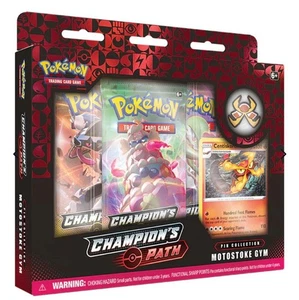 Pokemon TCG Champion's Path Special Pin Collection Box Motostoke Gym Box NEU - Bild 1 von 1