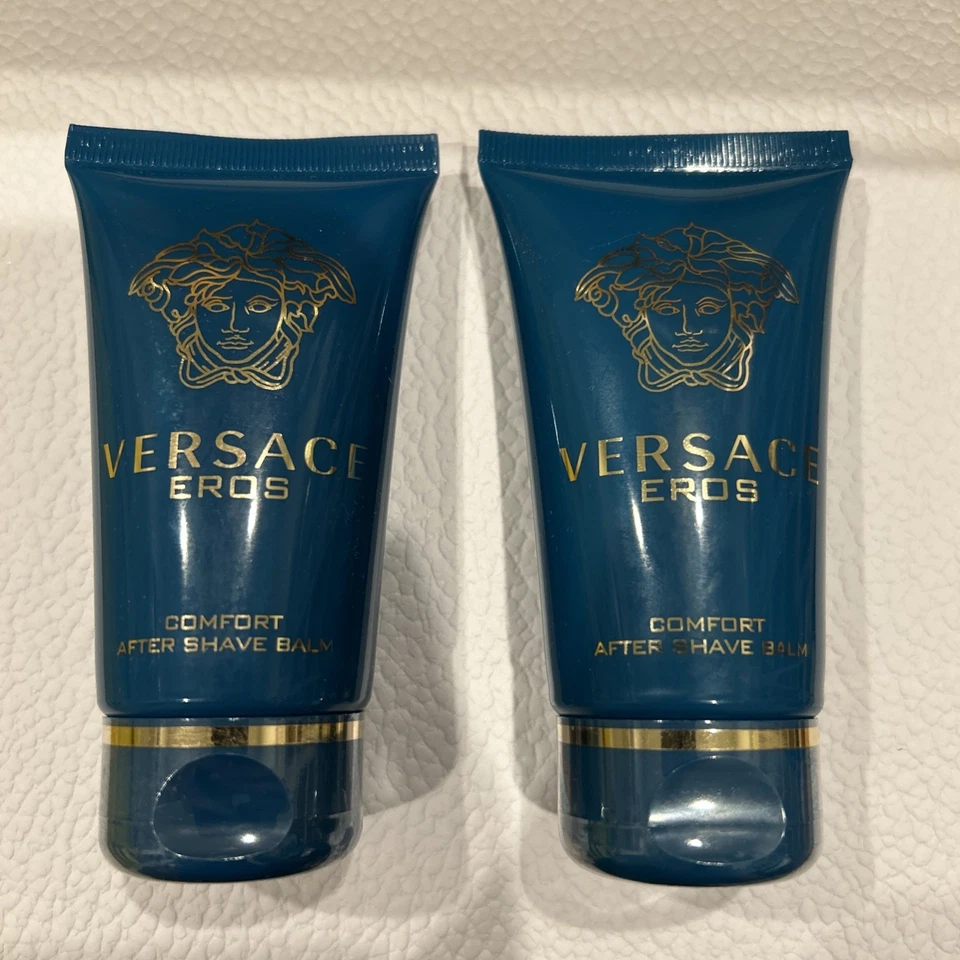 Gel de ducha y bálsamo para después del afeitado Versace Eros Men 1,7 oz/50 ml cada uno nuevo sellado Foto 1 de 2