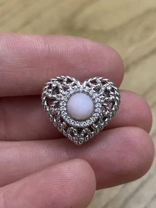 Judith Ripka Sterling Silver 925 Designer Signed Heart Single Earring - Picture 1 of 2