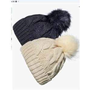 YSense 2 Pack Toddler Kids Winter Warm Fleece Lined Beanie Hats (1-4 Years) New - Picture 1 of 5