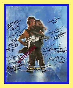 GEGOSSENES AUTOGRAMMIERTES ALIENS 1986 NACHDRUCK GLÄNZENDES FOTO 8X10 - Bild 1 von 1