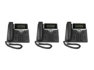 3x Cisco UC Phone CP-7841-K9 IP VoIP Phone Gray Handset - Afbeelding 1 van 5
