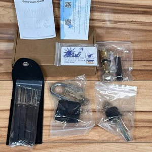 Unlocking Lock Pick Set Key Extractor Transparent Practice Padlock Tools Pocket - Picture 1 of 13