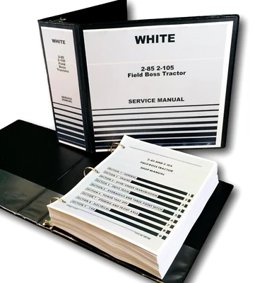 White 2-85 2-105 Field Boss Tractor Service Manual Repair Shop Technical Book - Image 1 of 4