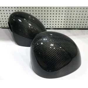 Real ​Carbon Fiber Side Mirror Cover Caps Fit For MINI Cooper F56 2014-2018 - Picture 1 of 4