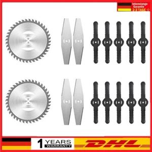 16x Rasentrimmer Ersatz Messer Klingen Für Gartenmäher Und Gras Akku-Trimmer DHL - Bild 1 von 12