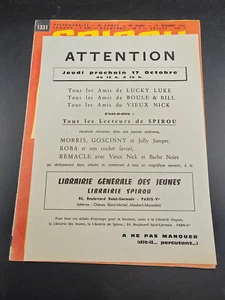 Flyer Flugseite von Spirou Nr. 1331 (grüner Hintergrund) sehr guter Zustand mit Magazin - Bild 1 von 9