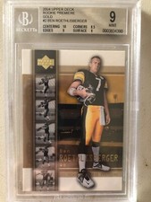 Ben Roethlisberger 2004 Upper Deck Rookie Premiere #2 Gold SP BGS 9 Rookie RC