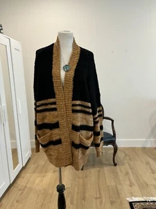 Womans New Directions size XXL brown black long sleeved cardigan sweater - Picture 1 of 5