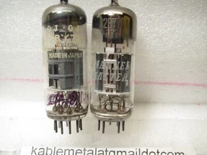 12BY7 12HL7 GREY PLATE  & PLATE CURRENT  Matched PAIR - Picture 1 of 2