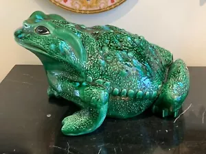 Vintage Arnel's Large Ceramic Frog Toad Figurine - Picture 1 of 11