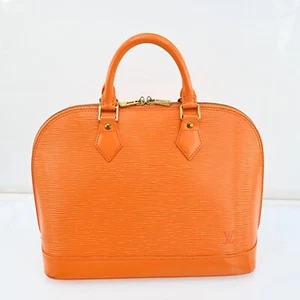 LOUIS VUITTON Epi Alma Hand Bag Orange LV Auth R3568YR705 - Picture 1 of 24