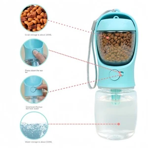 Tragbare Hund Wasserflasche für kleine große Hunde Katze Outdoor auslaufsicher G - Bild 1 von 13