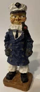 Geschnitzte Holzfigur Schiffskapitän 6,75" Maritim/Strand - Bild 1 von 11