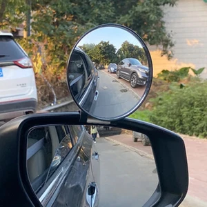 2x Universal Car Rearview Round Convex Blind Spot Mirror Clip Auto Accessories - Picture 1 of 15