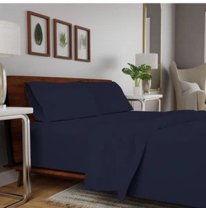 Purity Home Bio & Umweltfreundlich 100% Baumwolle Volle Größe Lakenset - 4 Stück - Bild 1 von 6