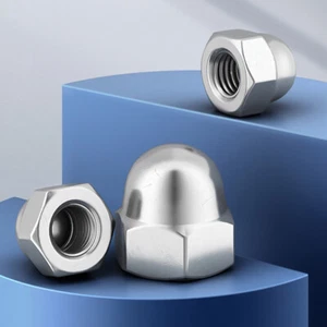 316 Stainless Steel Dome Nut Hexagon M3 M4 M5 M6 M8 M10 M12 M14 M16 M18 M20 - Picture 1 of 5