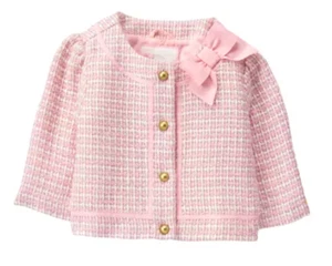 NWT Janie & Jack Pink Bouclé Jacket Size 10 - Picture 1 of 1