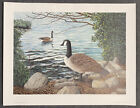 Helen Rundell 1980 Signed Lithograph Canada Geese