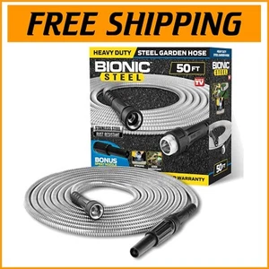 Durable 50Ft Garden Hose with 500 PSI Pressure - Crush Resistant and Kink-Free - Picture 1 of 11