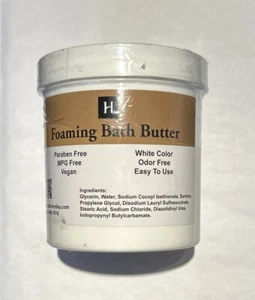 Foaming Bath Butter - 100% Pure Premium Quality Scrub Skin Body - 16 oz - Vegan - Picture 1 of 2