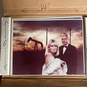 Dynasty Original 1981 ABC TV Promo 11x14 Glossy Photo Linda Evans John Forsythe - Picture 1 of 3