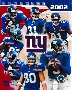 Archivo fotográfico con licencia de New York Giants Team Collage 2002 8x10 - Imagen 1 de 1