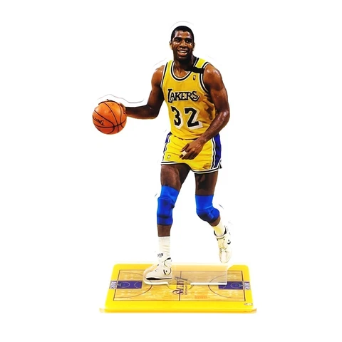Magic Johnson Figure - #32 of Lakers Legend Controls the Ball Figurine Ornament Cover