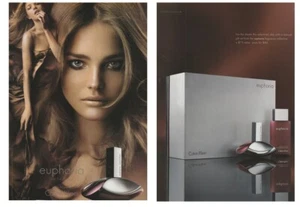 Publicité papier glacé + rabat - Euphoria de Calvin Klein recto verso - Foto 1 di 1
