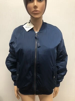 Bomber Woman Pepe Jeans « Dua Lipa 'SIZE S Blue Color New - Image 1 of 4